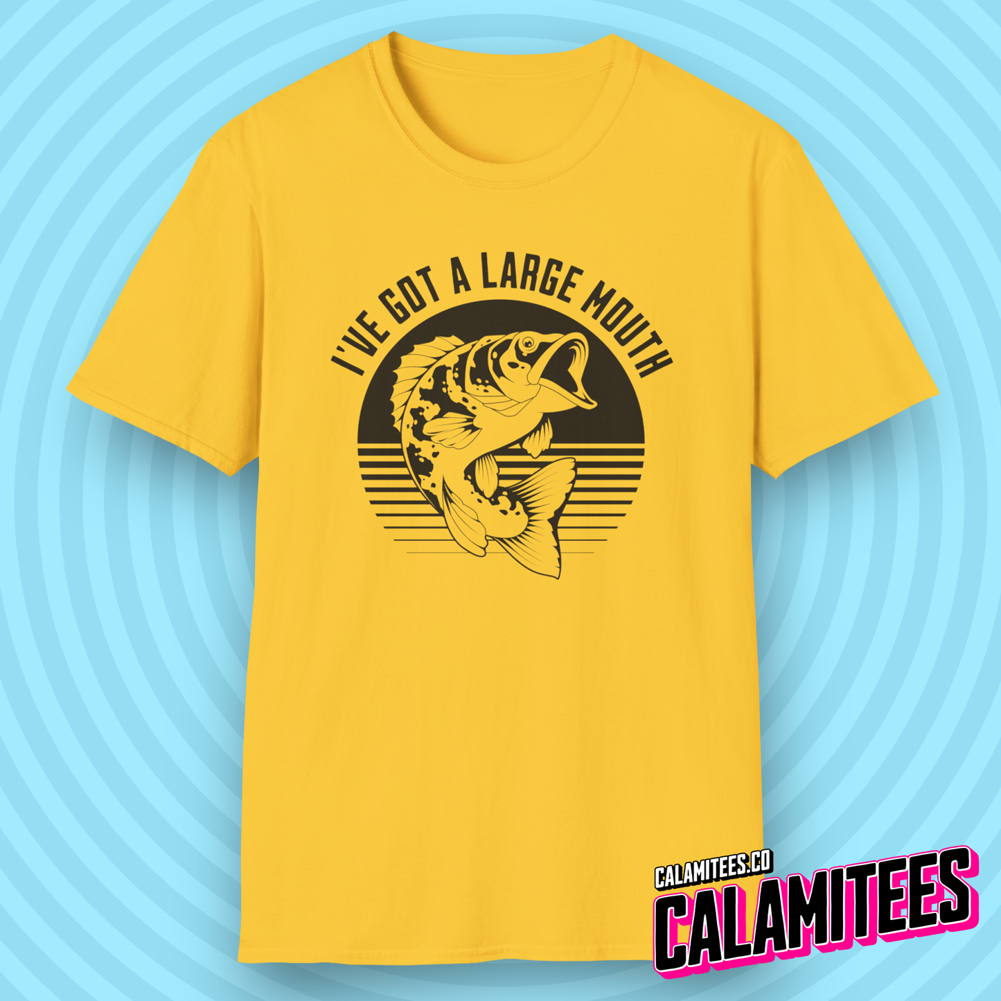 I've Got A Large Mouth - Funny Bass Fishing T-Shirt