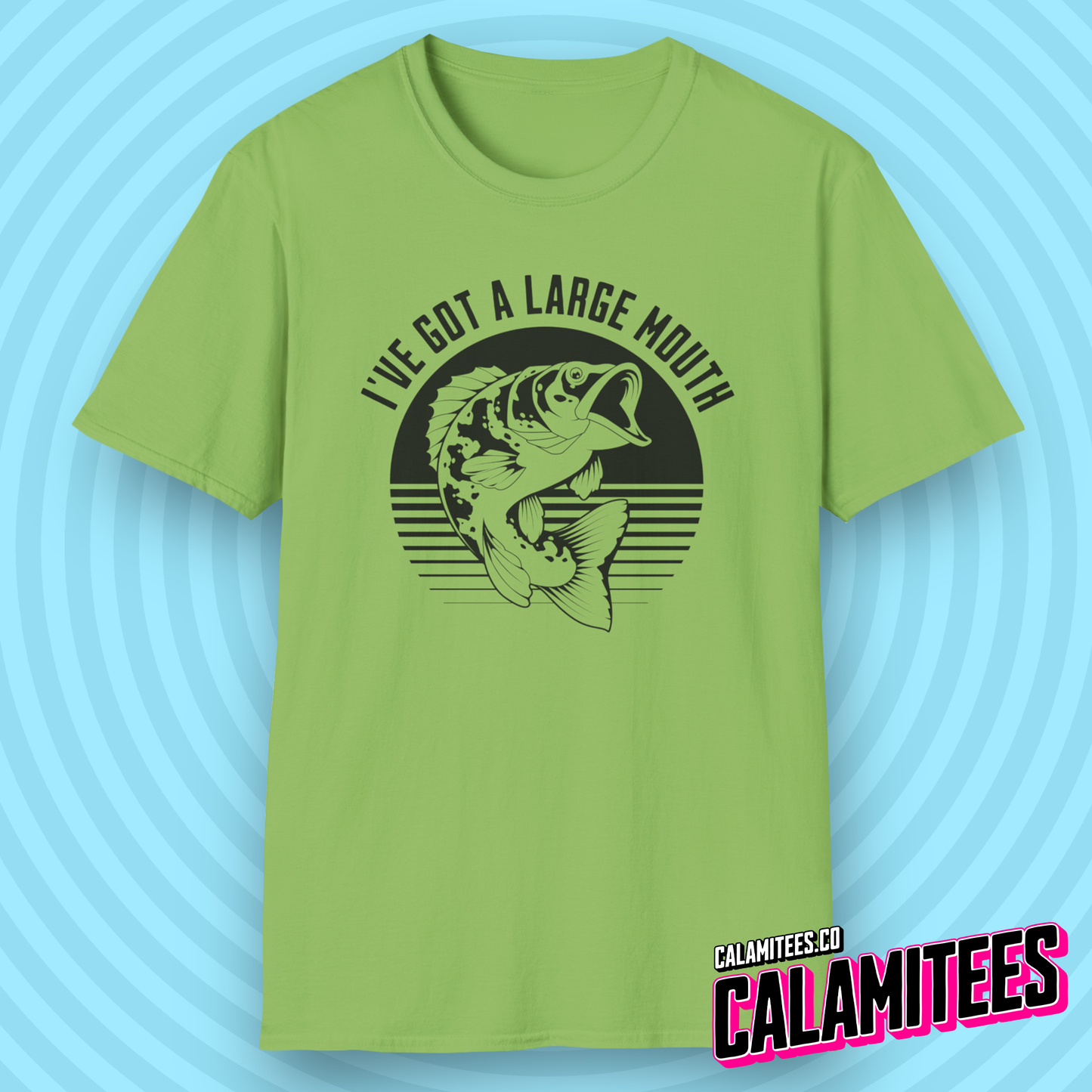 I've Got A Large Mouth - Funny Bass Fishing T-Shirt