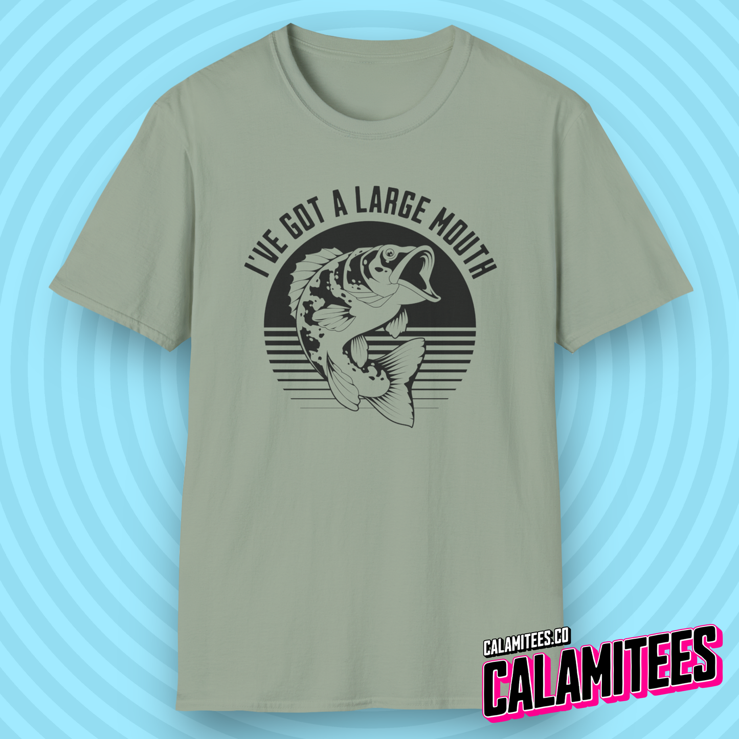 I've Got A Large Mouth - Funny Bass Fishing T-Shirt