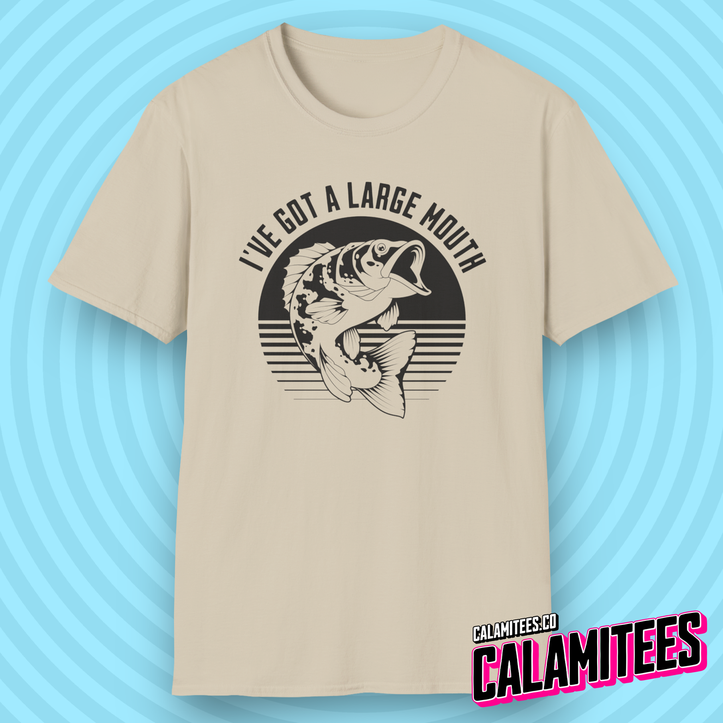 I've Got A Large Mouth - Funny Bass Fishing T-Shirt