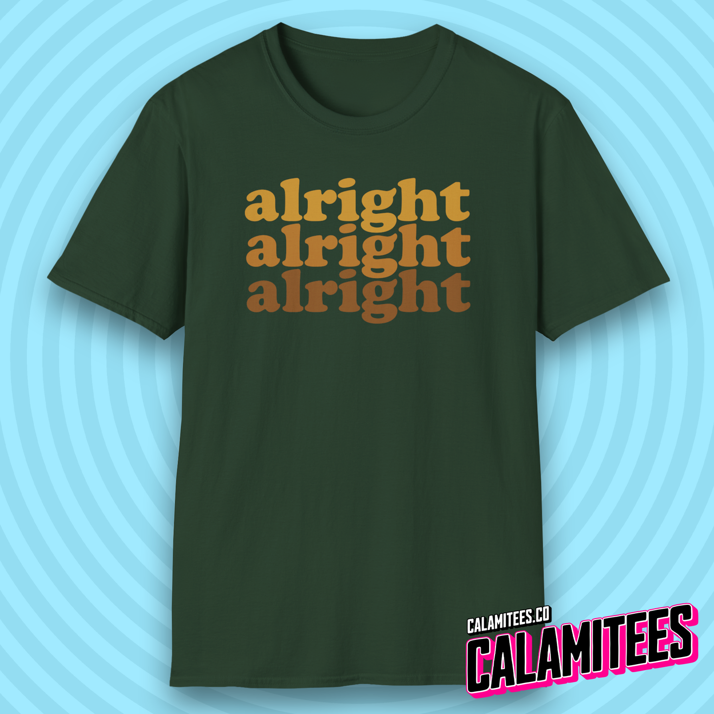 Alright Alright Alright Dazed and Confused Retro 70s Gradient T-Shirt