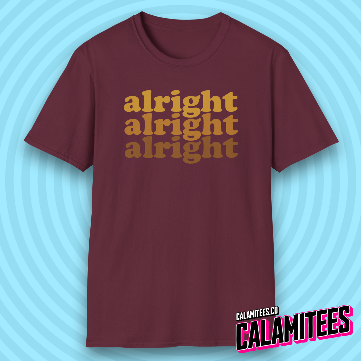 Alright Alright Alright Dazed and Confused Retro 70s Gradient T-Shirt