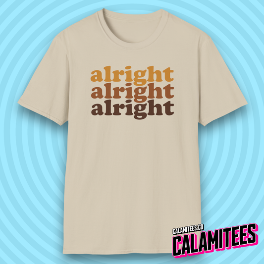 Alright Alright Alright Dazed and Confused Retro 70s Gradient T-Shirt