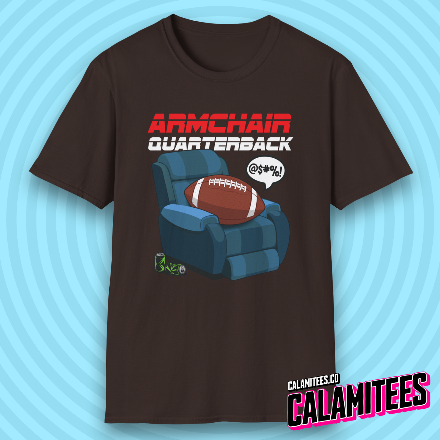 Armchair Quarterback Funny American Football Lover T-Shirt