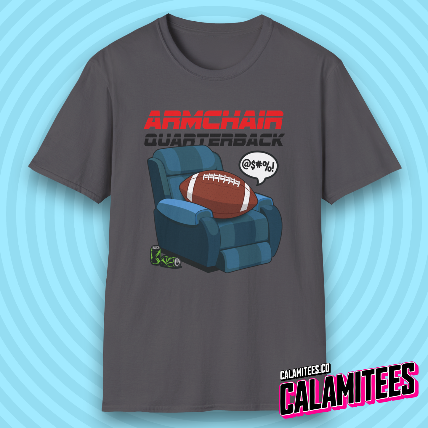 Armchair Quarterback Funny American Football Lover T-Shirt