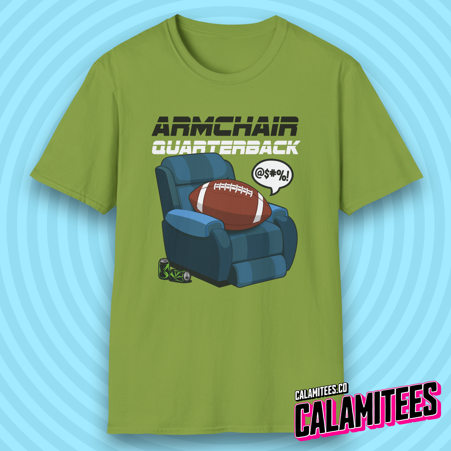 Armchair Quarterback Funny American Football Lover T-Shirt