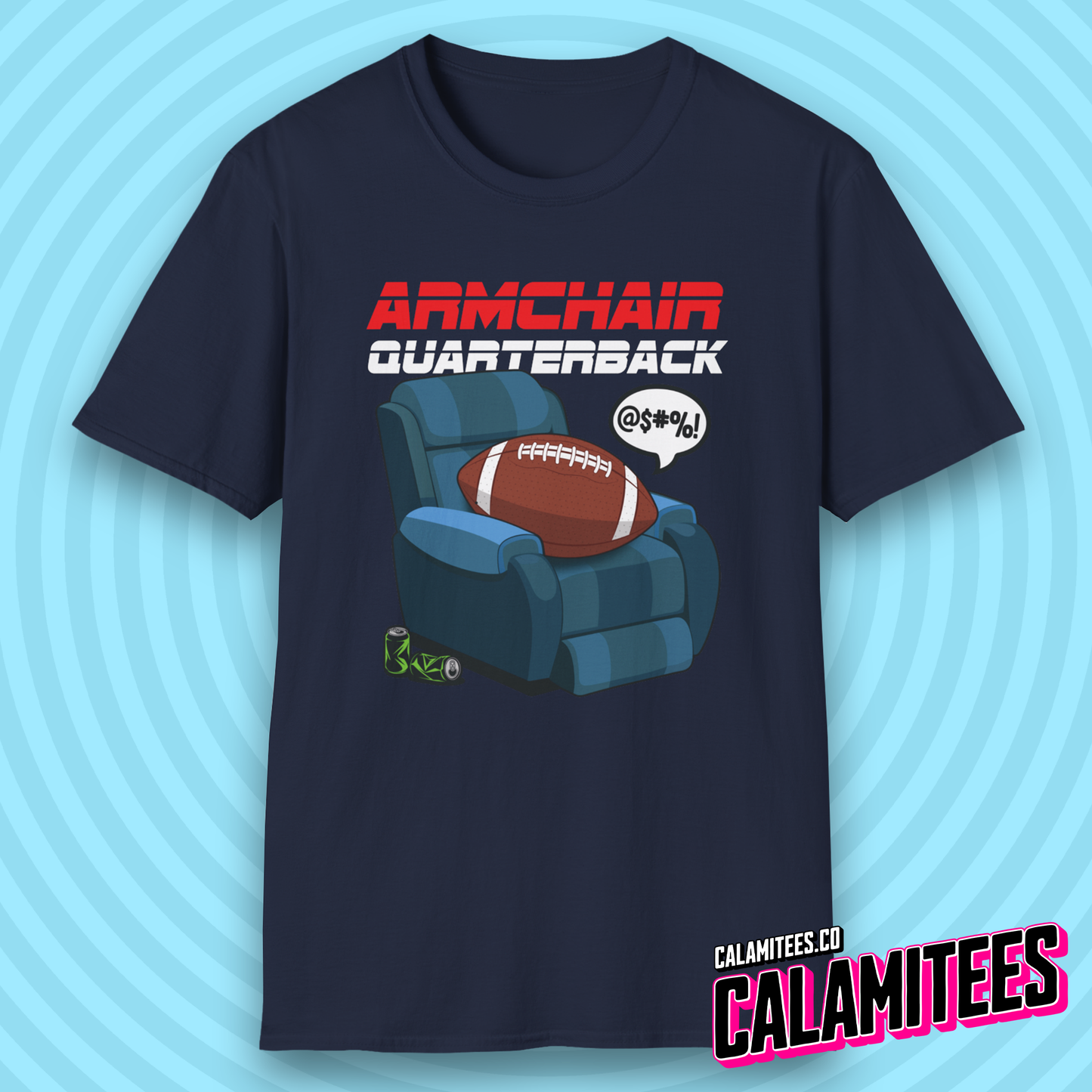 Armchair Quarterback Funny American Football Lover T-Shirt