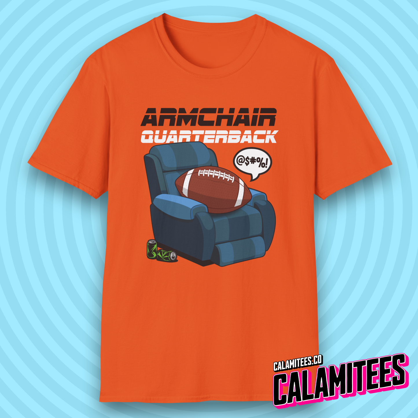 Armchair Quarterback Funny American Football Lover T-Shirt