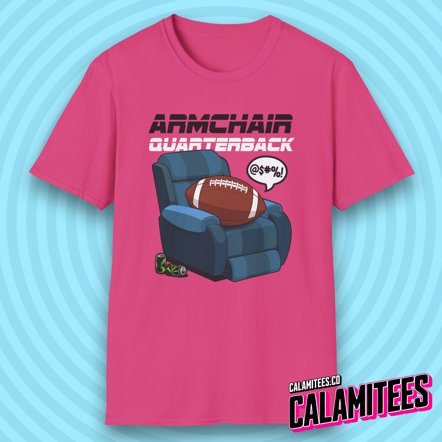 Armchair Quarterback Funny American Football Lover T-Shirt