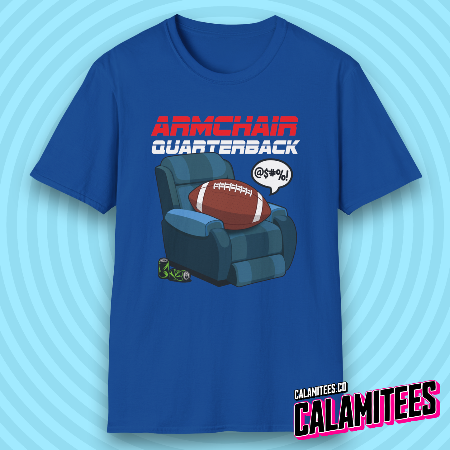 Armchair Quarterback Funny American Football Lover T-Shirt