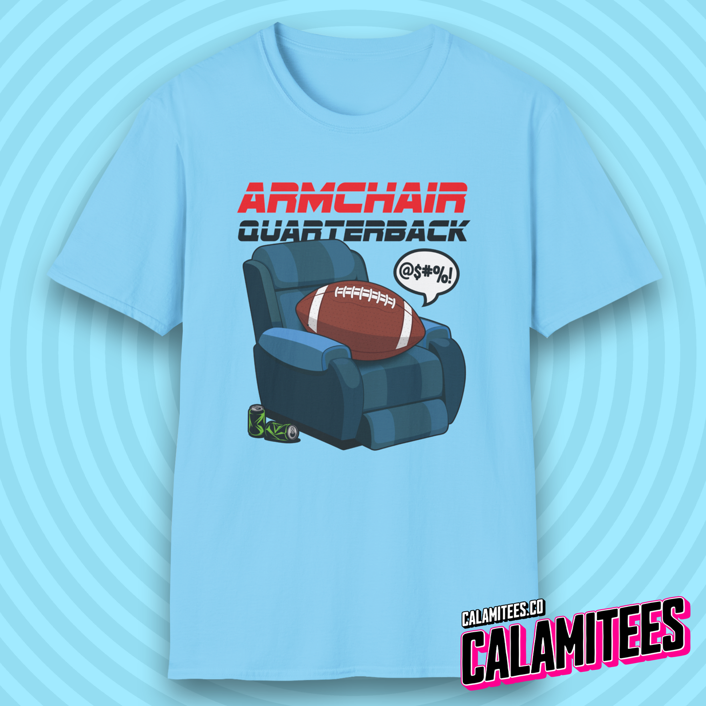 Armchair Quarterback Funny American Football Lover T-Shirt