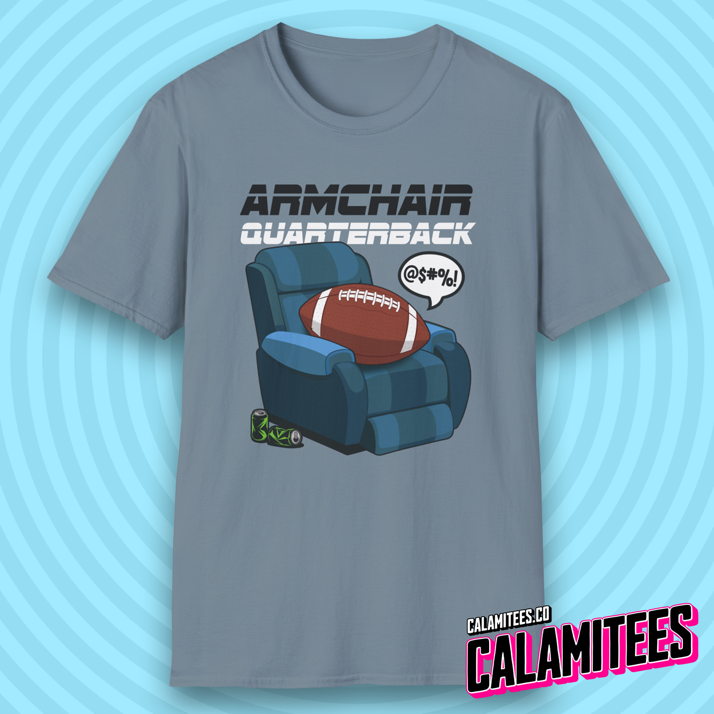 Armchair Quarterback Funny American Football Lover T-Shirt