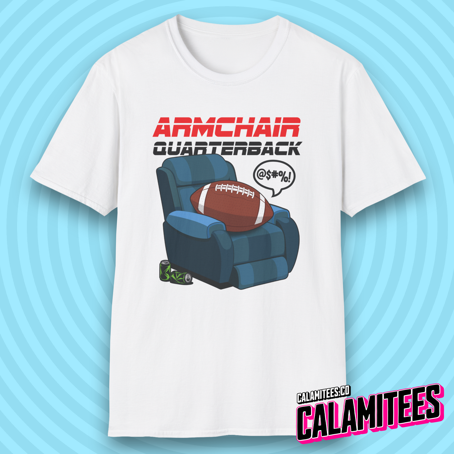 Armchair Quarterback Funny American Football Lover T-Shirt