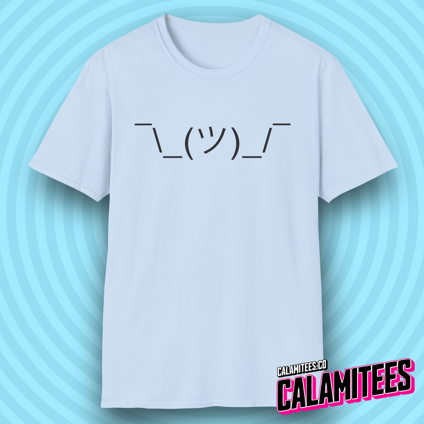 Shrug Emote ASCII Text Typographic Graphic Tee Nerd Geek Internet T-Shirt