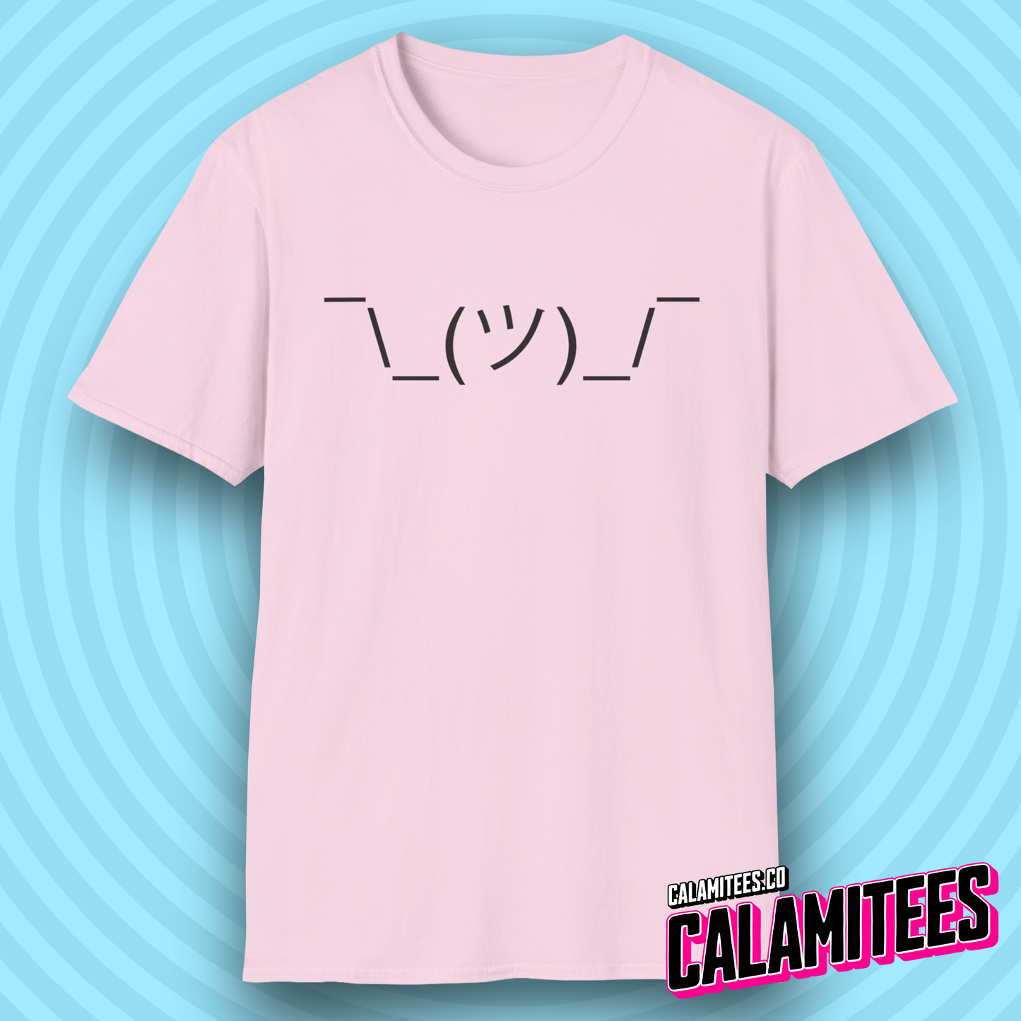 Shrug Emote ASCII Text Typographic Graphic Tee Nerd Geek Internet T-Shirt