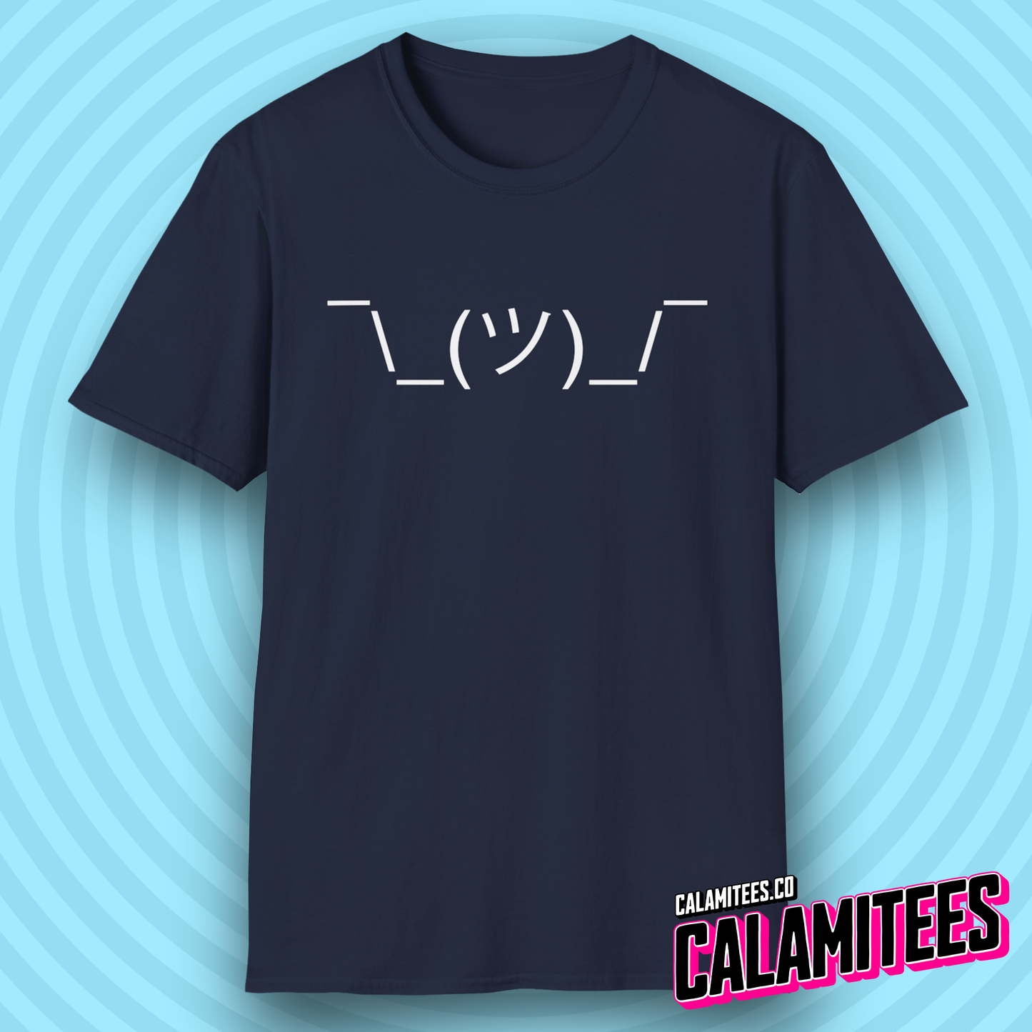Shrug Emote ASCII Text Typographic Graphic Tee Nerd Geek Internet T-Shirt