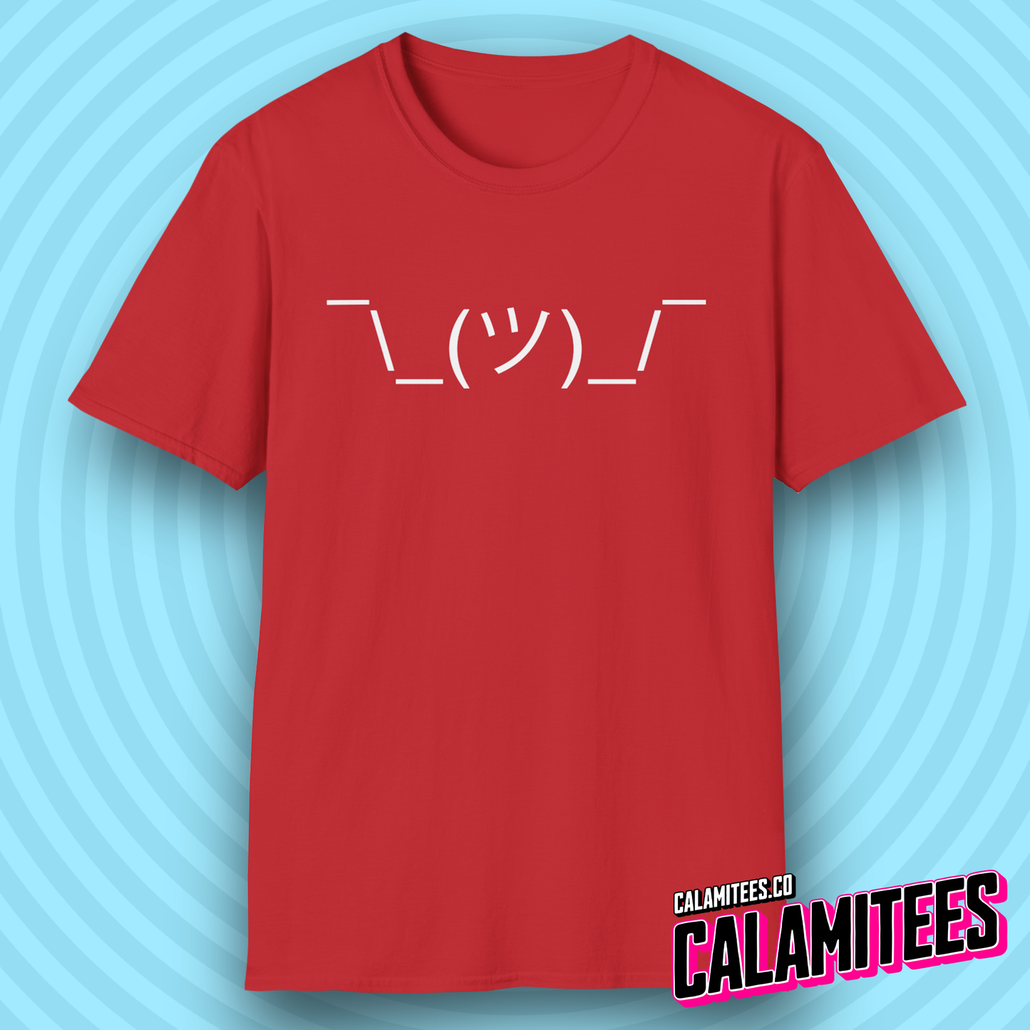 Shrug Emote ASCII Text Typographic Graphic Tee Nerd Geek Internet T-Shirt