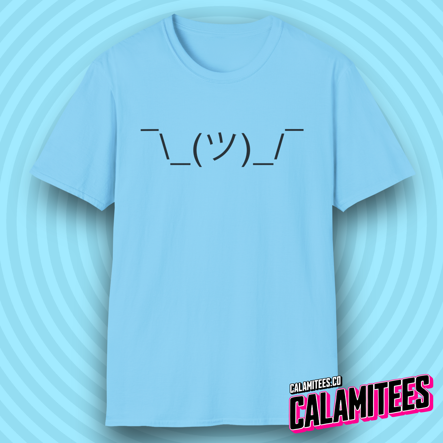 Shrug Emote ASCII Text Typographic Graphic Tee Nerd Geek Internet T-Shirt
