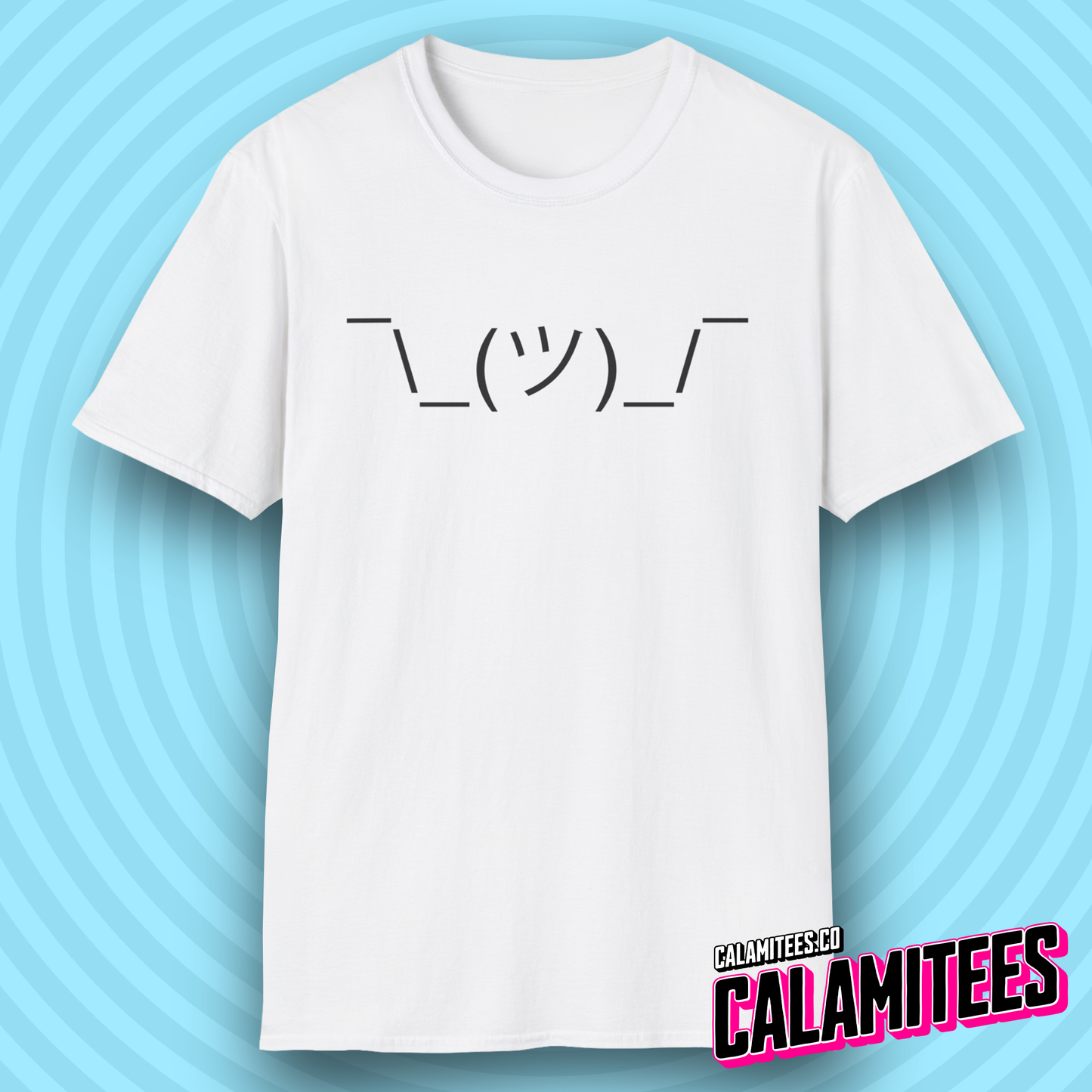 Shrug Emote ASCII Text Typographic Graphic Tee Nerd Geek Internet T-Shirt