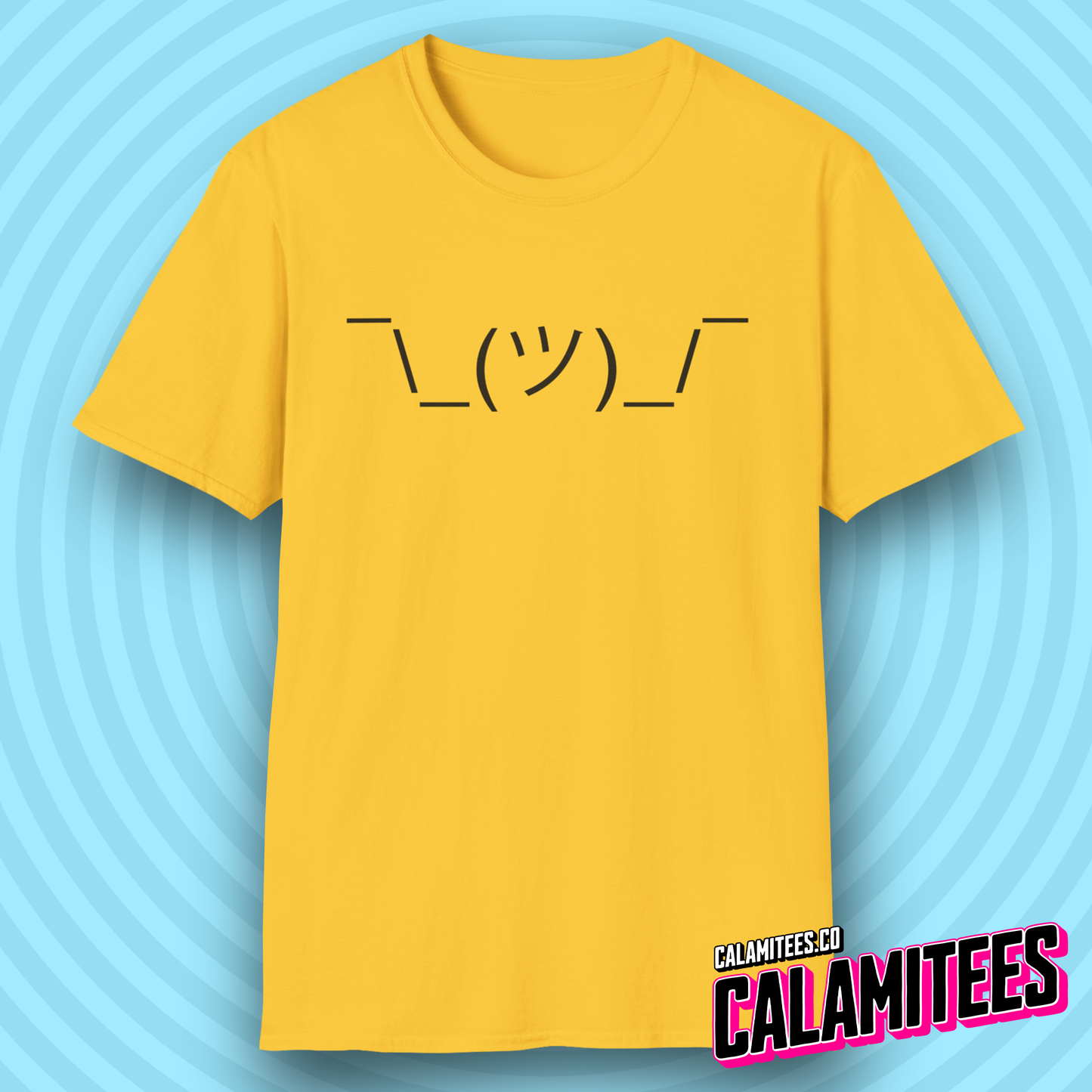 Shrug Emote ASCII Text Typographic Graphic Tee Nerd Geek Internet T-Shirt