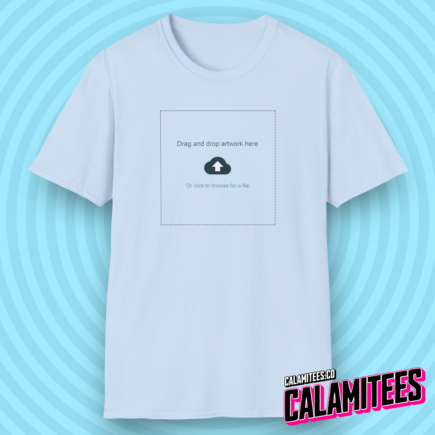 Print On Demand POD Artwork Prompt Joke Forgot To Upload Artwork Graphic Tee Funny Geek T-Shirt