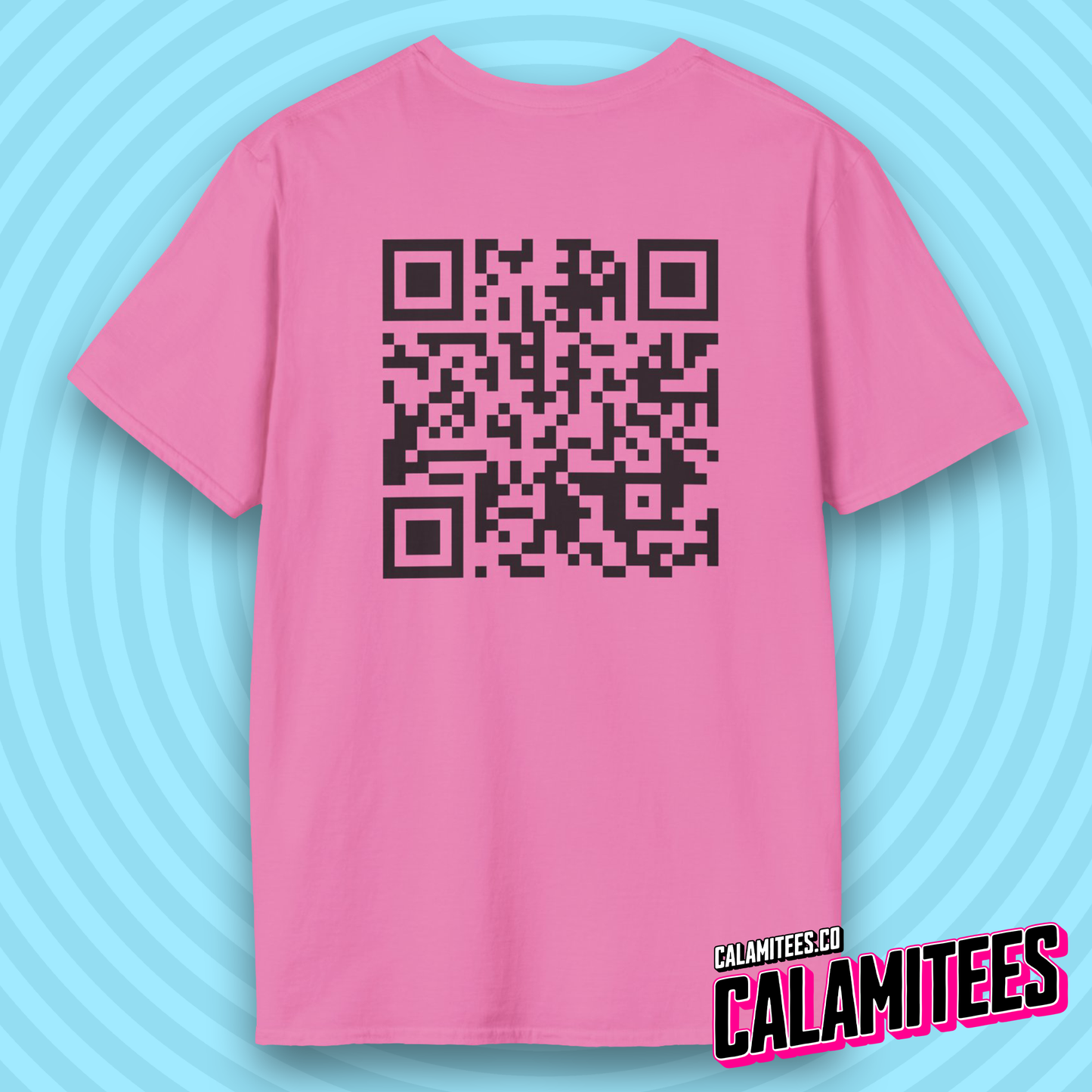 Rick Roll QR Code Prank Never Gonne Give You Up Rick Astle Video T-Shirt by CALAMITEES.co