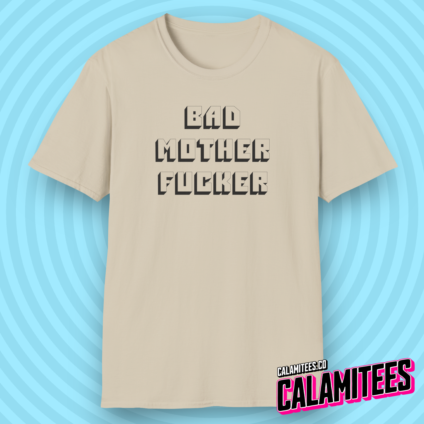 Bad Mother Fucker Pulp Fiction Style Logo T-Shirt
