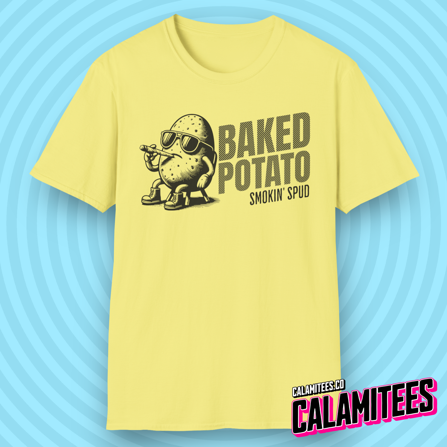 Baked Potato - Smokin Spud - Funny Cannabis T-Shirt