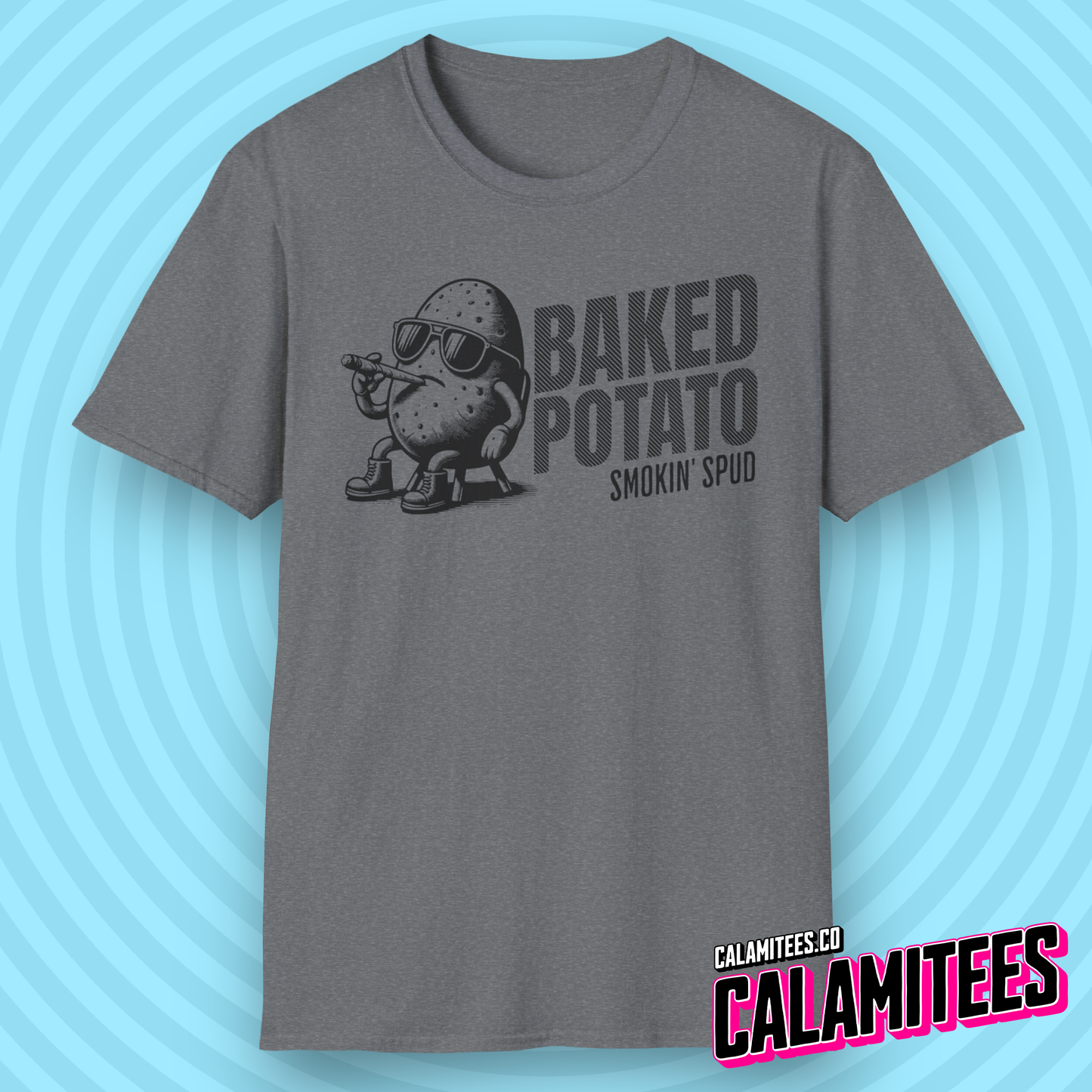 Baked Potato - Smokin Spud - Funny Cannabis T-Shirt