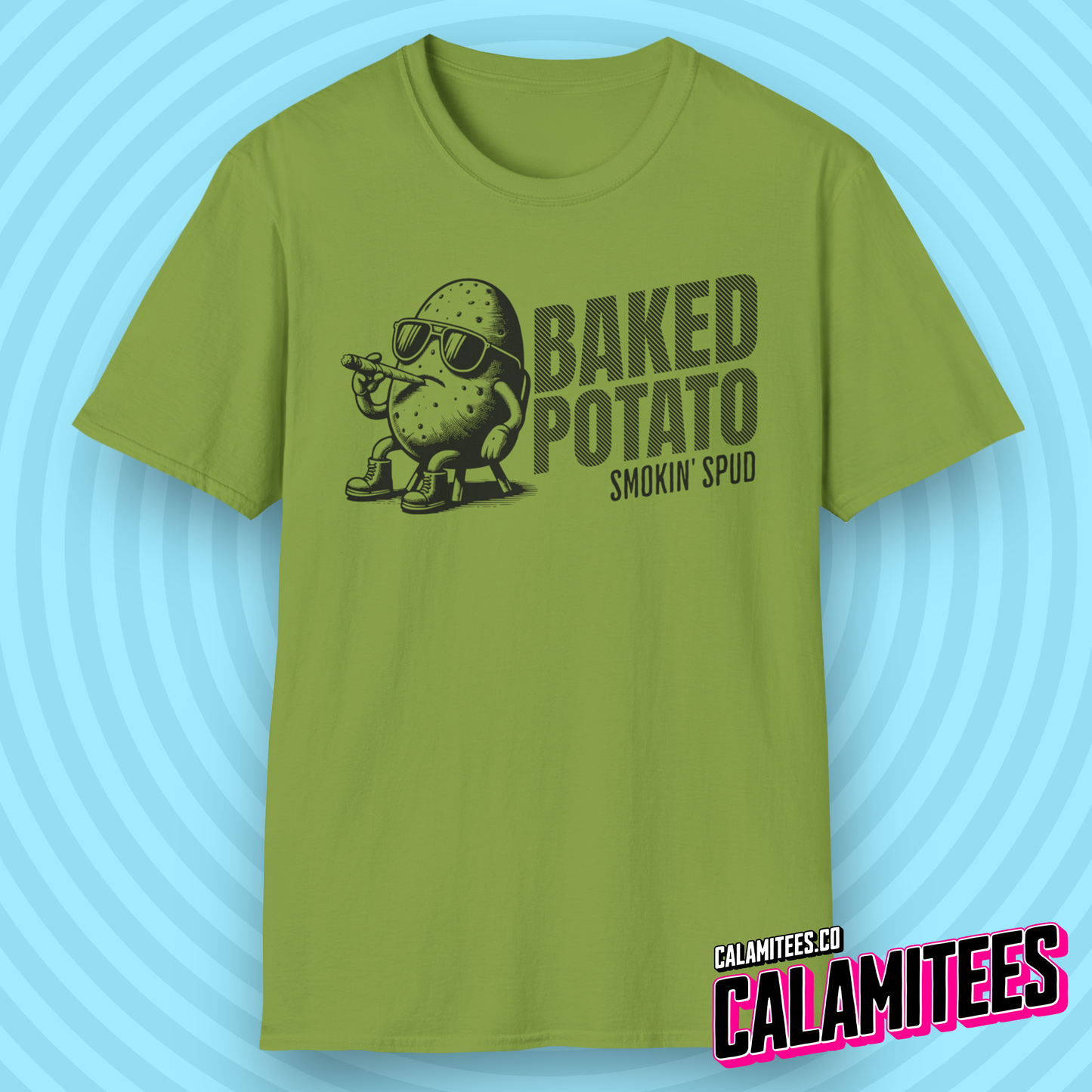Baked Potato - Smokin Spud - Funny Cannabis T-Shirt