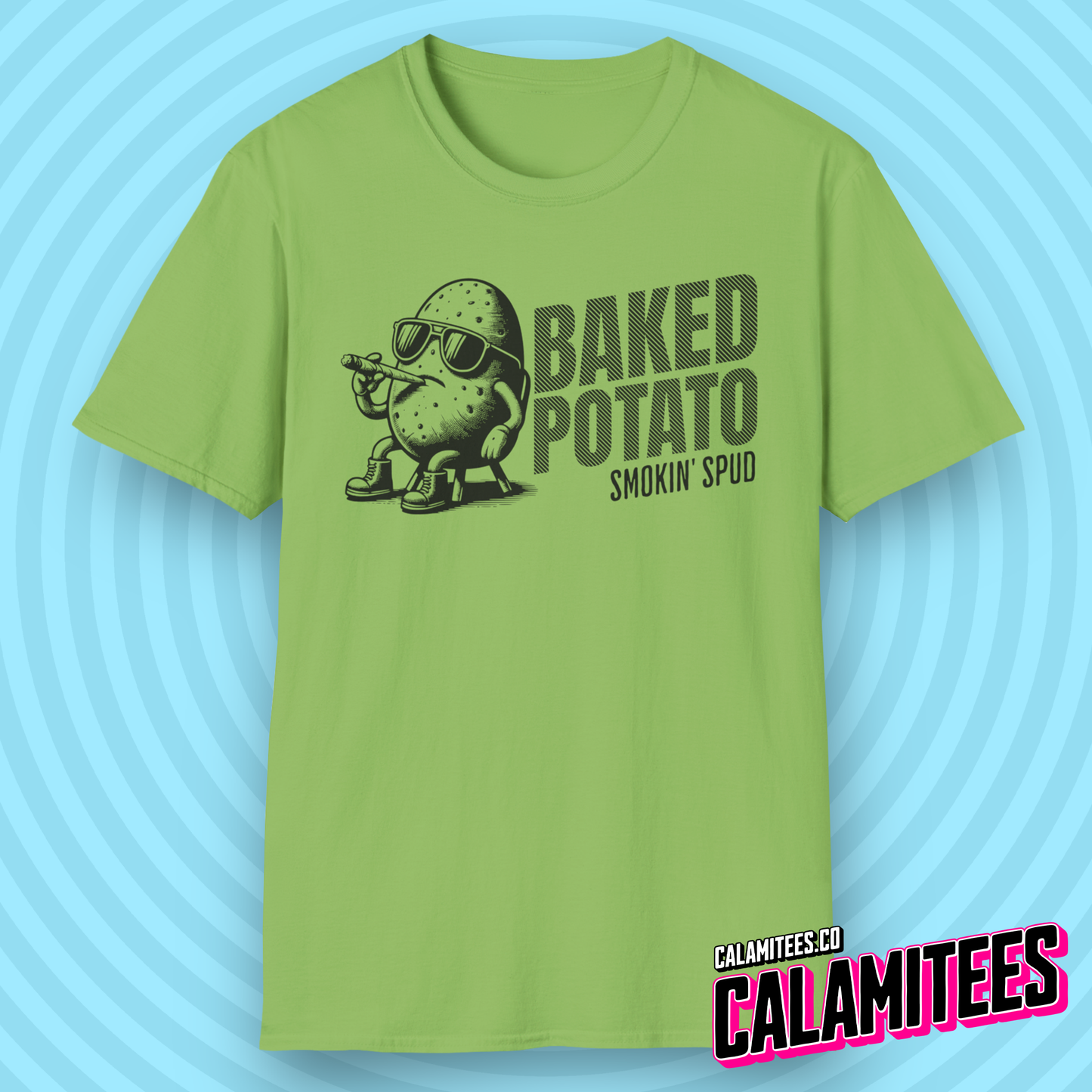 Baked Potato - Smokin Spud - Funny Cannabis T-Shirt