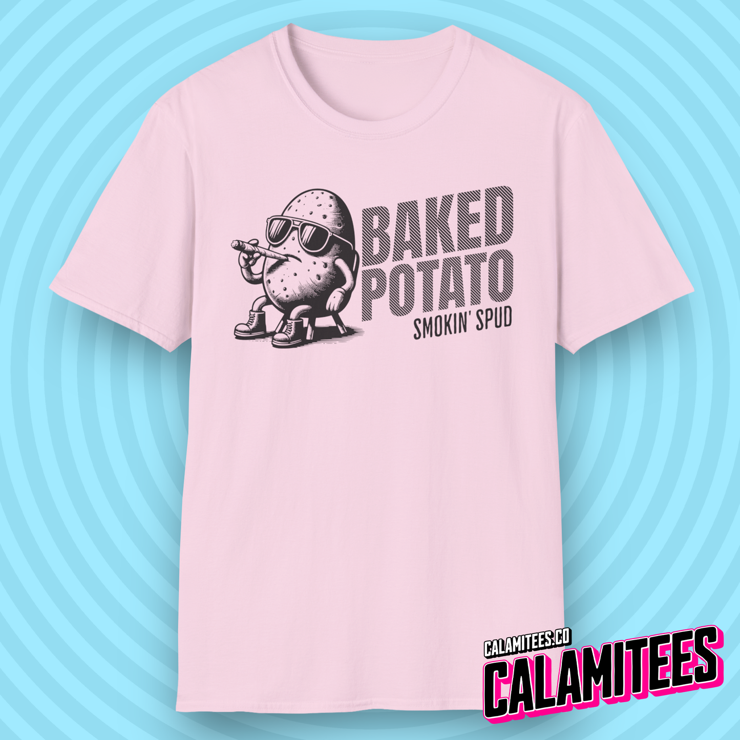 Baked Potato - Smokin Spud - Funny Cannabis T-Shirt