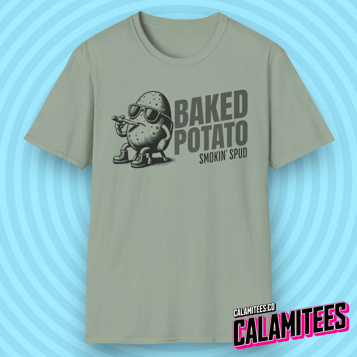 Baked Potato - Smokin Spud - Funny Cannabis T-Shirt