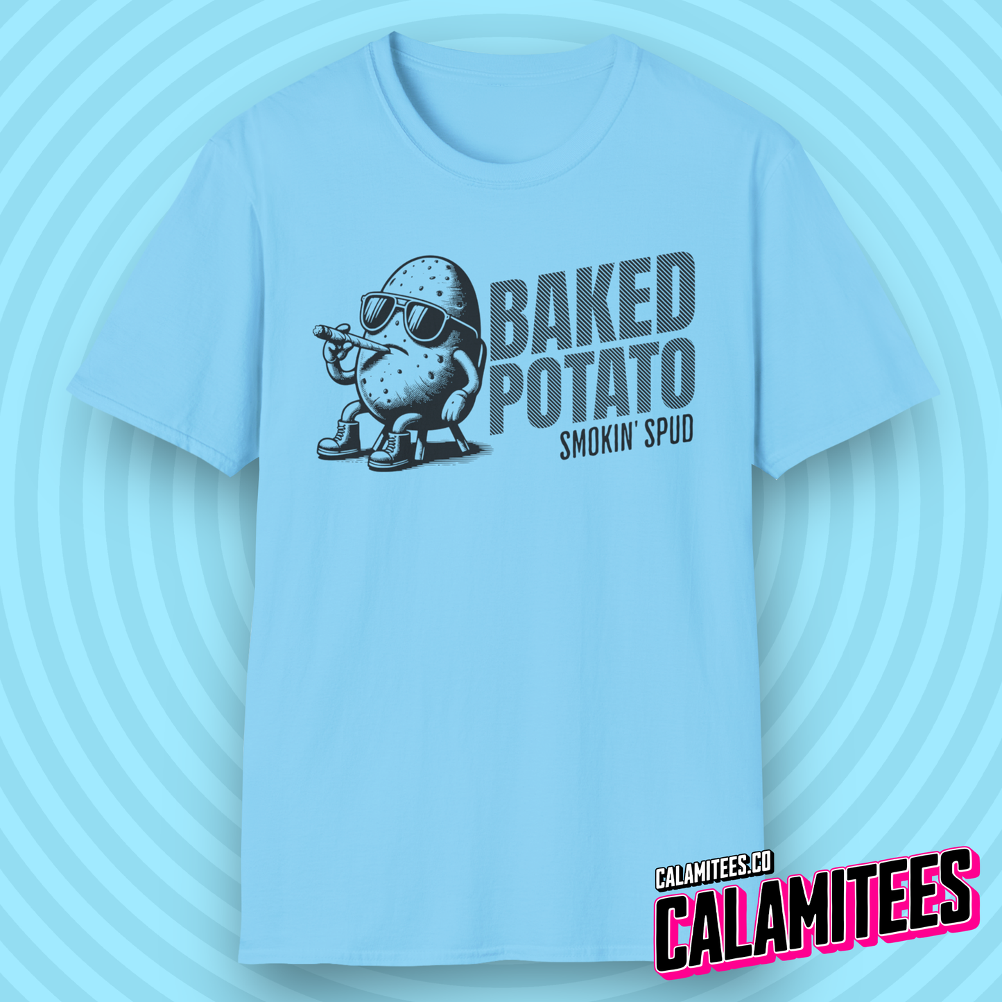 Baked Potato - Smokin Spud - Funny Cannabis T-Shirt