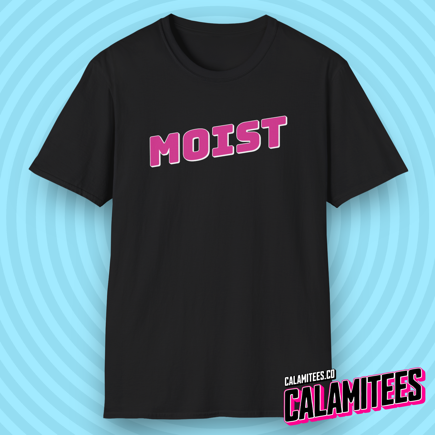 Moist Logo Funny Graphic Tee T-Shirt