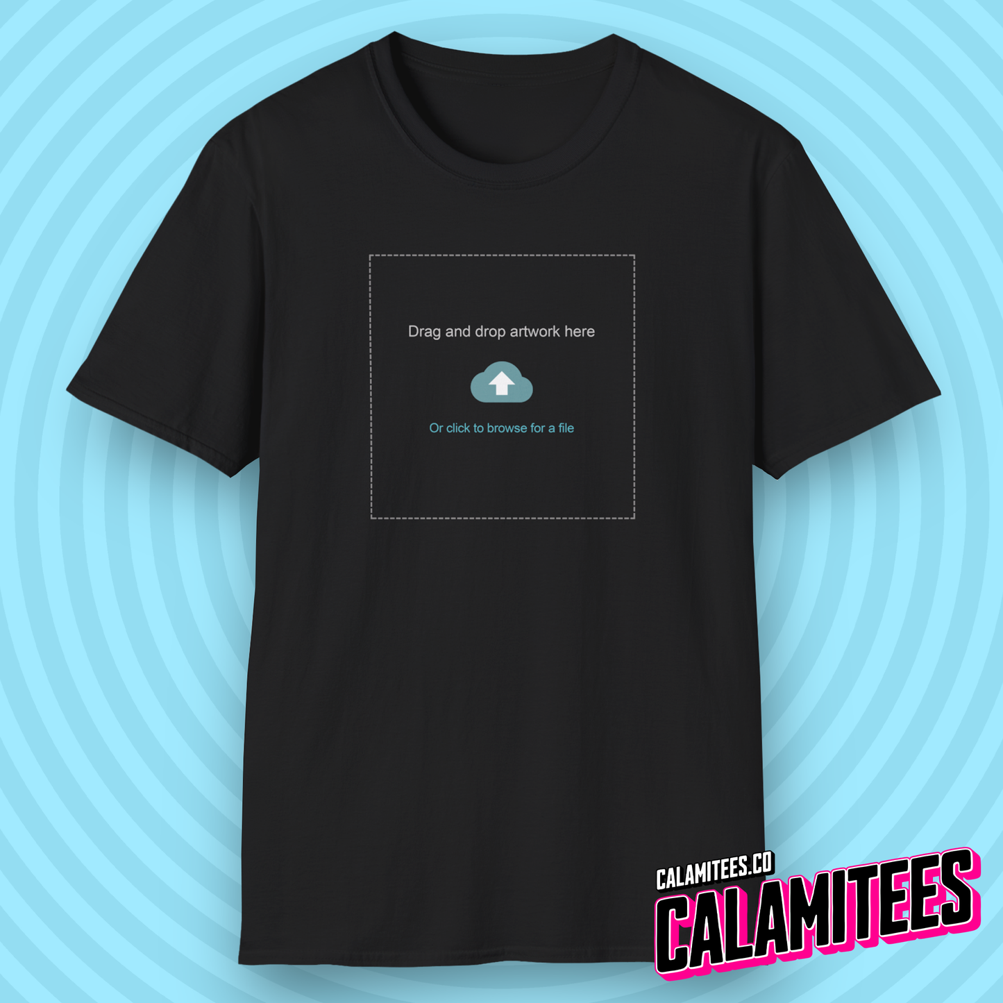 Print On Demand POD Artwork Prompt Joke Forgot To Upload Artwork Graphic Tee Funny Geek T-Shirt