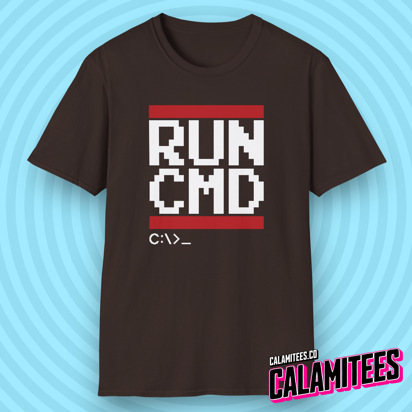 RUN CMD - Parody Logo Geek T-Shirt