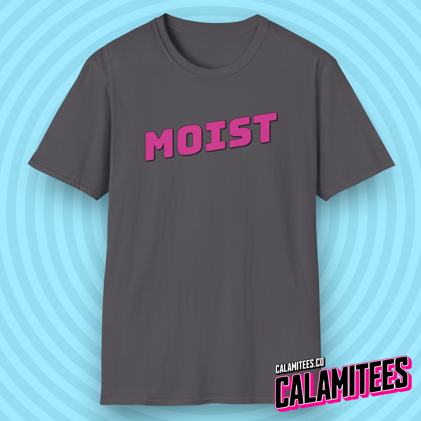 Moist Logo Funny Graphic Tee T-Shirt