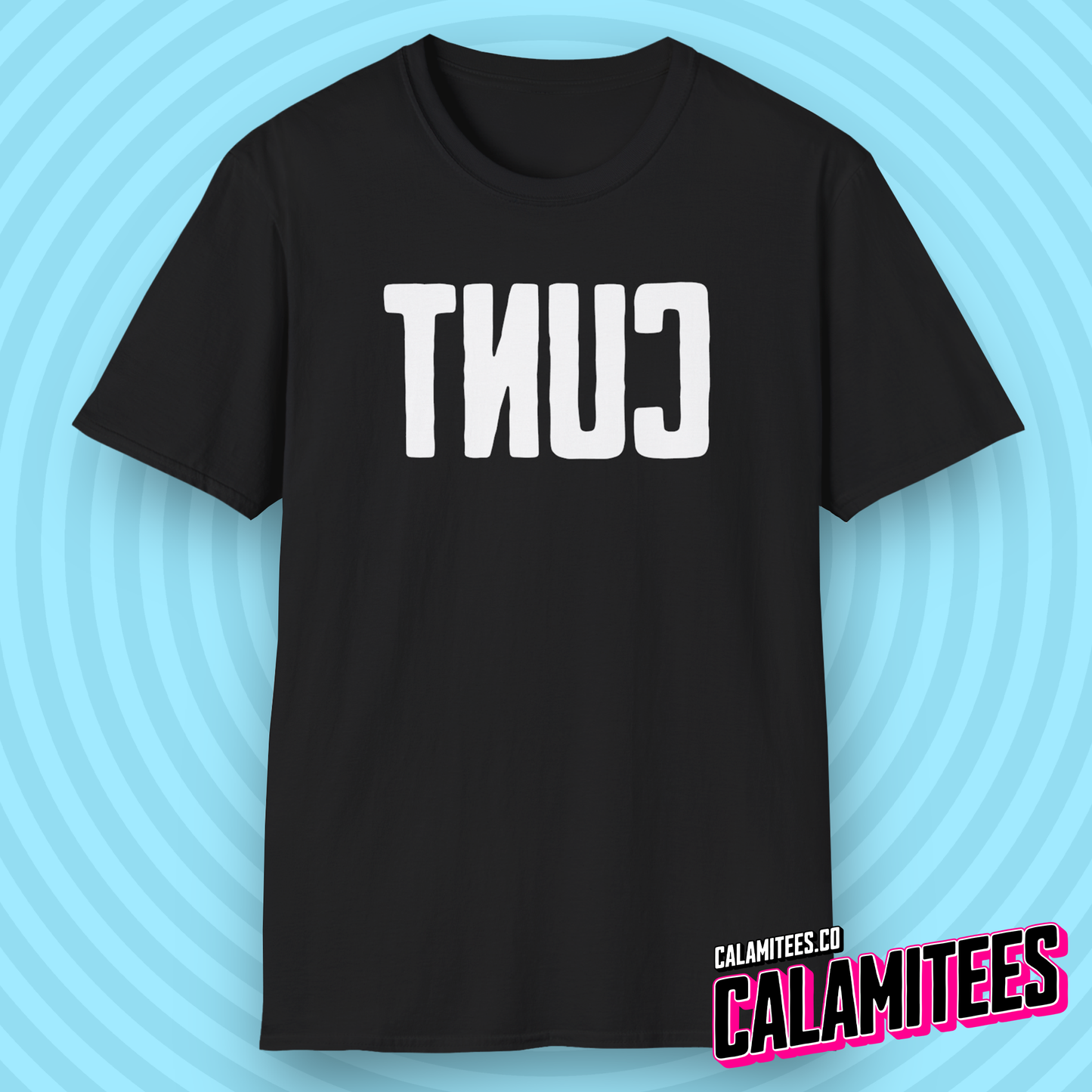 Big Backwards C*nt Bold Text T-Shirt