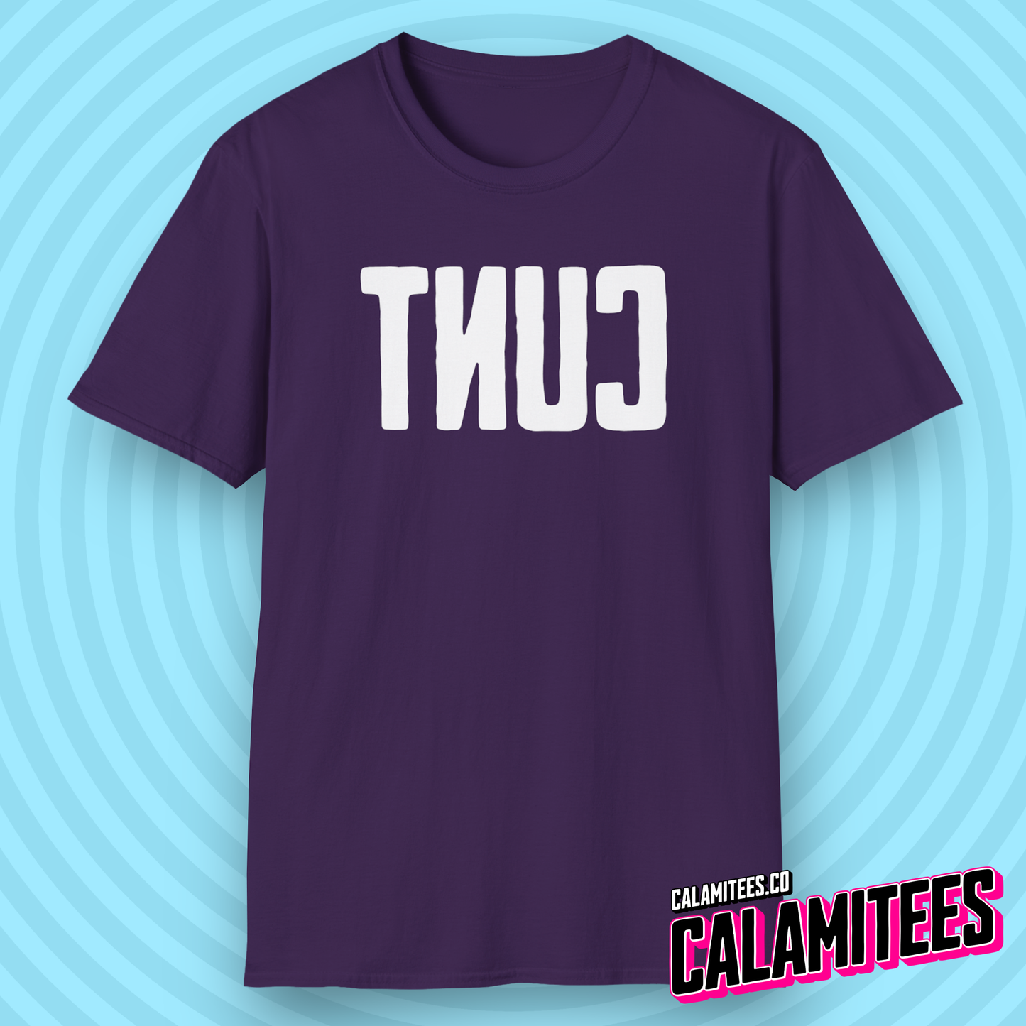 Big Backwards C*nt Bold Text T-Shirt