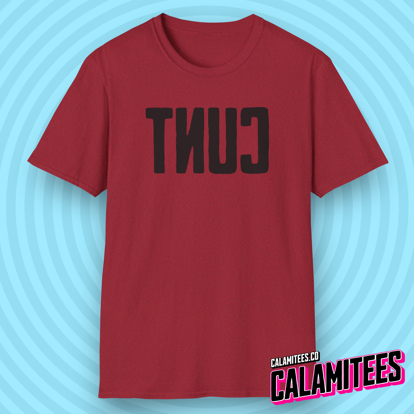 Big Backwards C*nt Bold Text T-Shirt