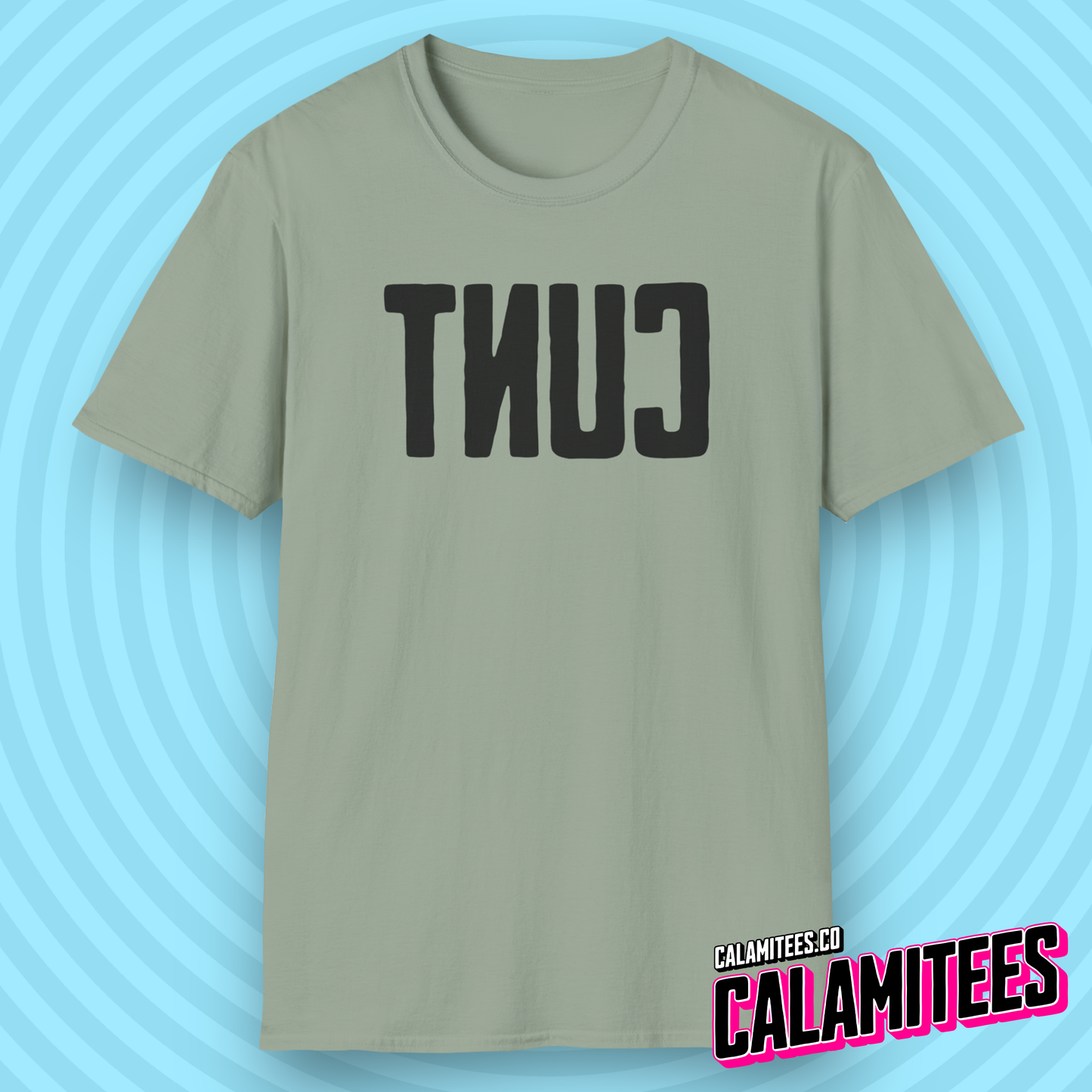 Big Backwards C*nt Bold Text T-Shirt