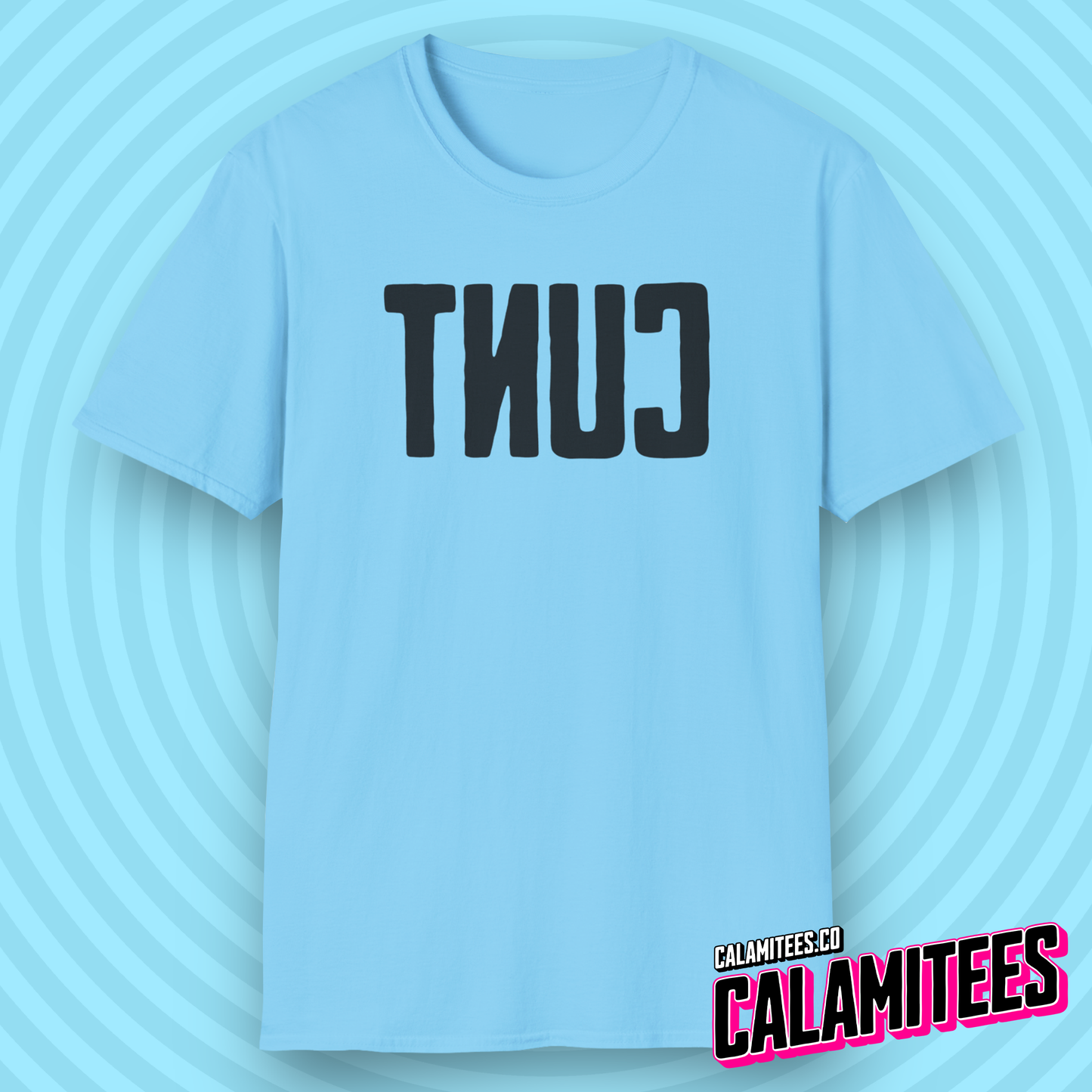 Big Backwards C*nt Bold Text T-Shirt