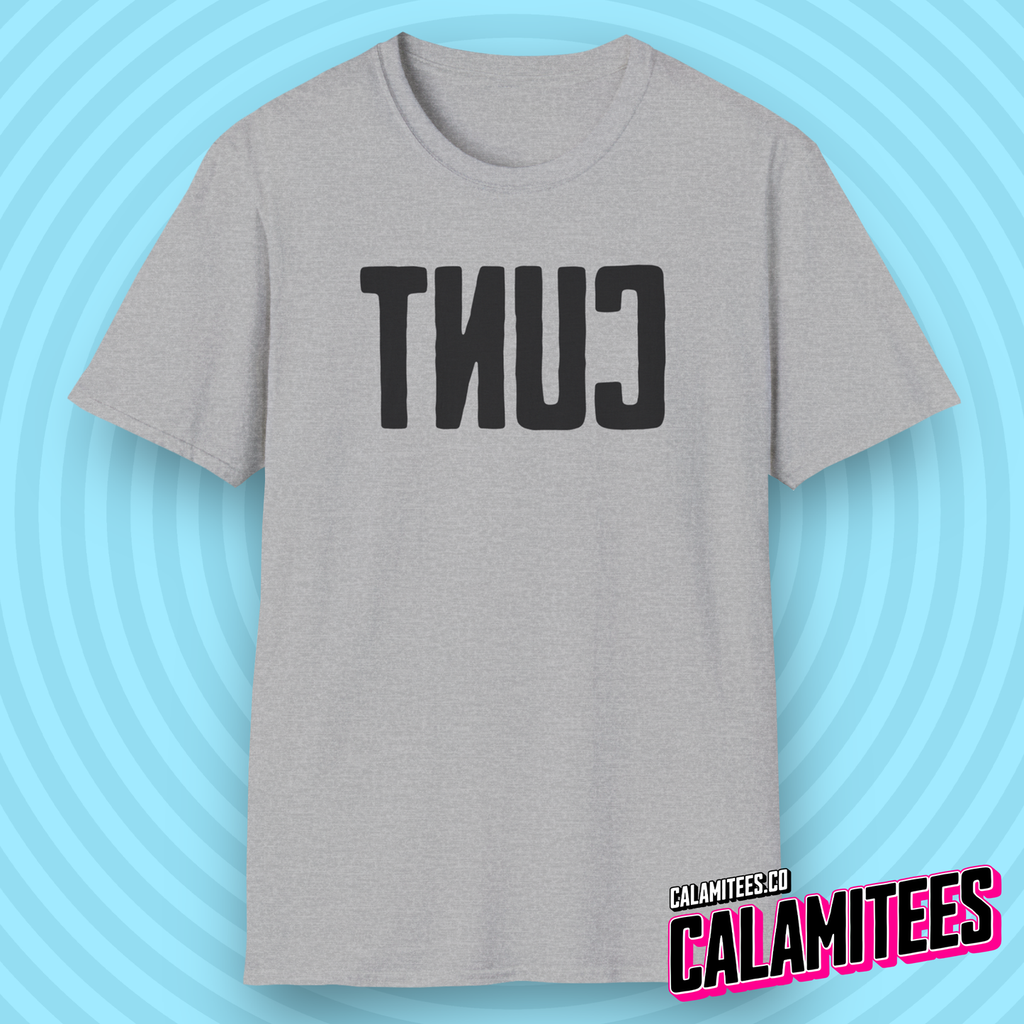 Big Backwards C*nt Bold Text T-Shirt