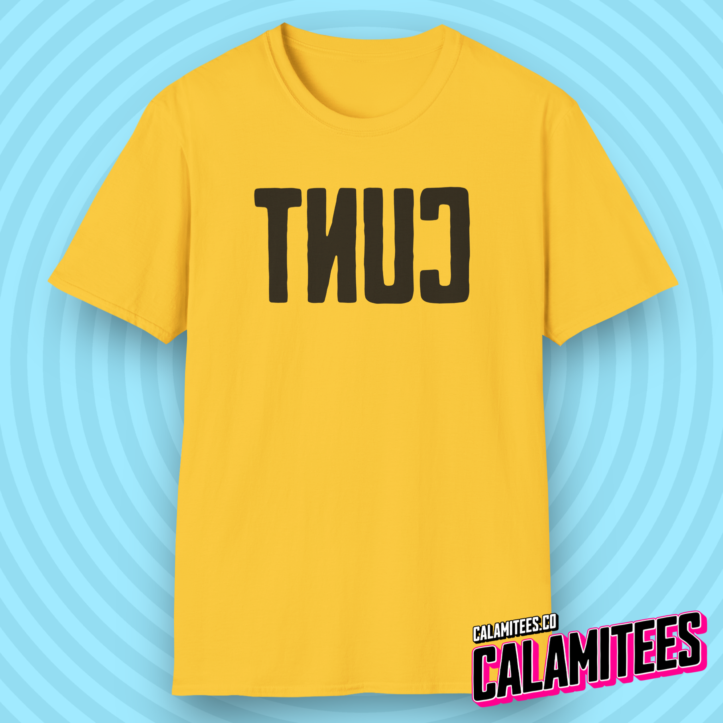 Big Backwards C*nt Bold Text T-Shirt