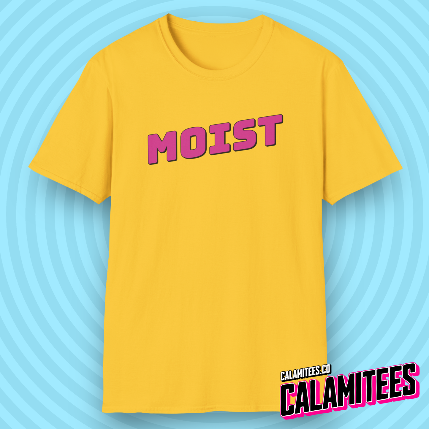 Moist Logo Funny Graphic Tee T-Shirt