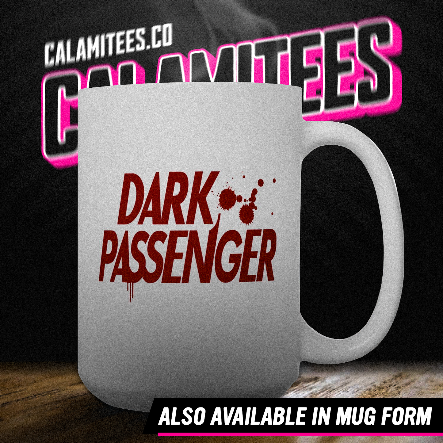 Dark Passenger Dexter Style Blood Splatter Fan T-Shirt
