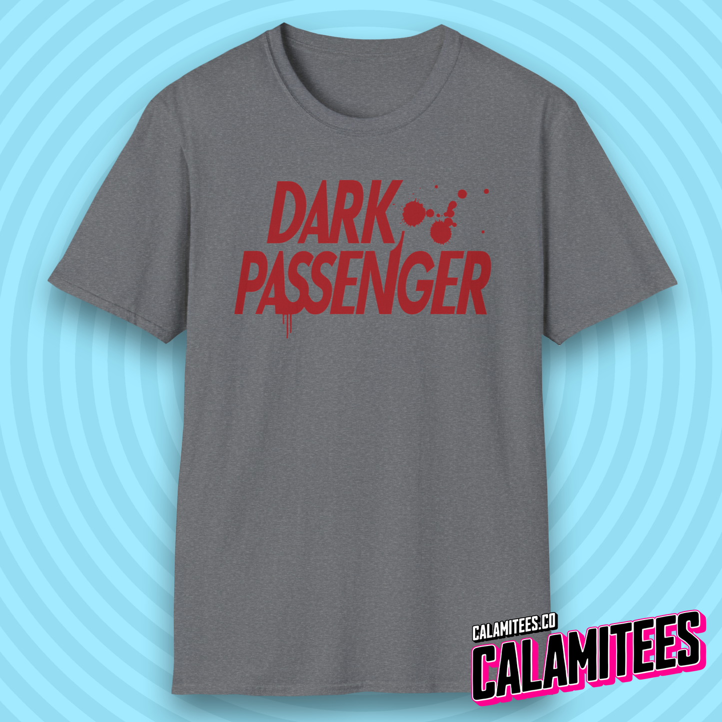 Dark Passenger Dexter Style Blood Splatter Fan T-Shirt