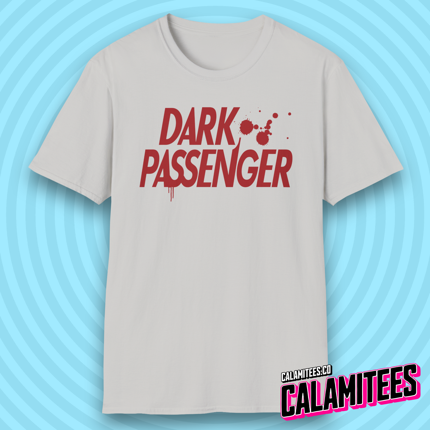 Dark Passenger Dexter Style Blood Splatter Fan T-Shirt