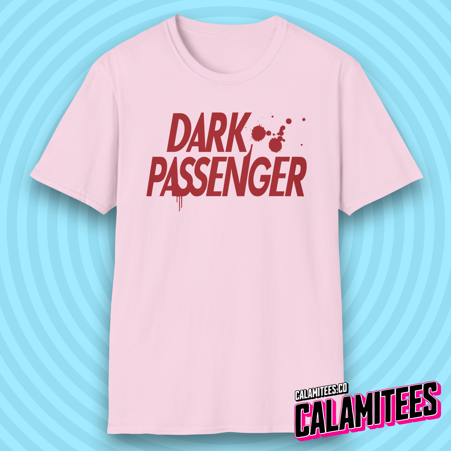 Dark Passenger Dexter Style Blood Splatter Fan T-Shirt